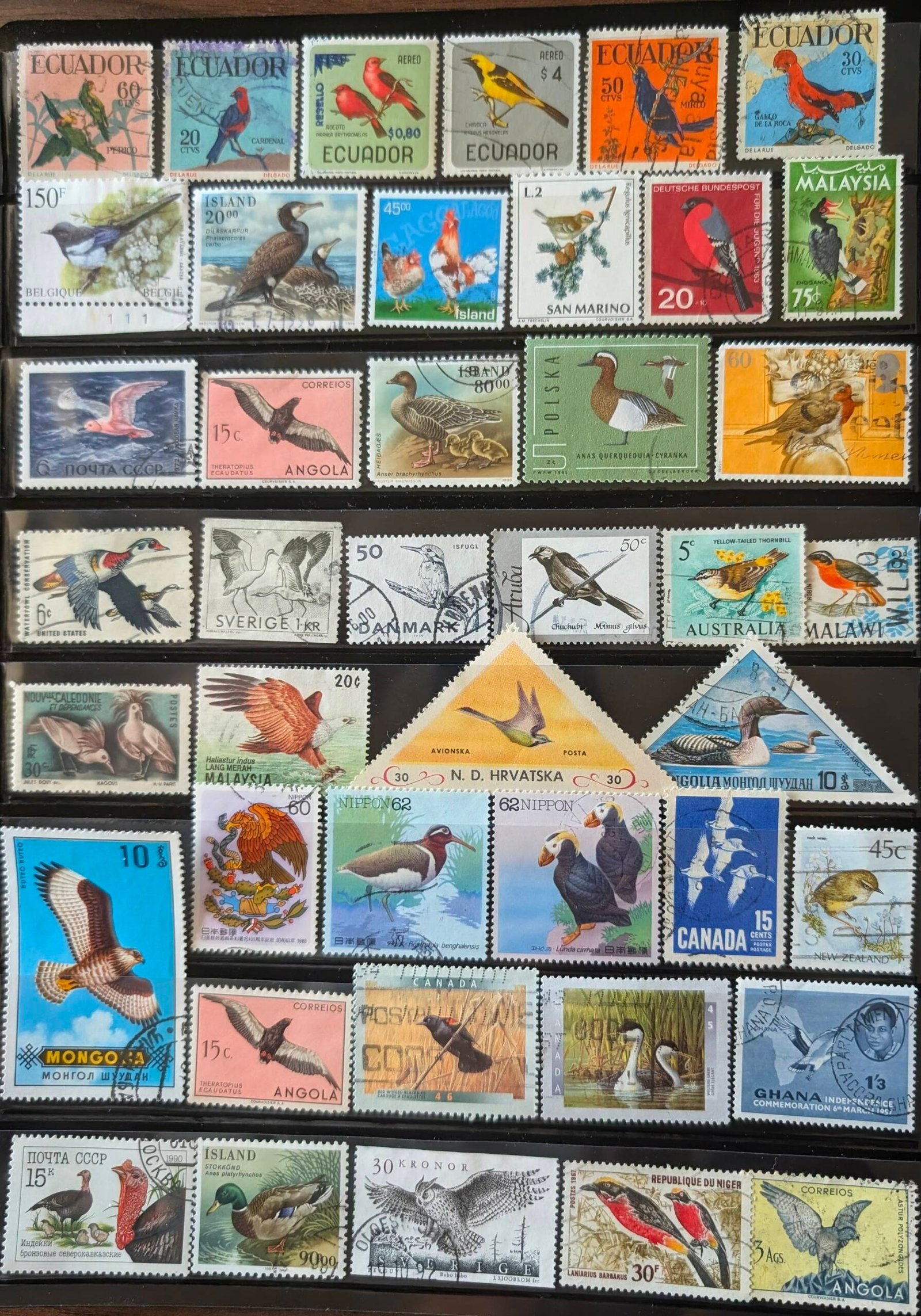 Birds Thematic Stamp Collection