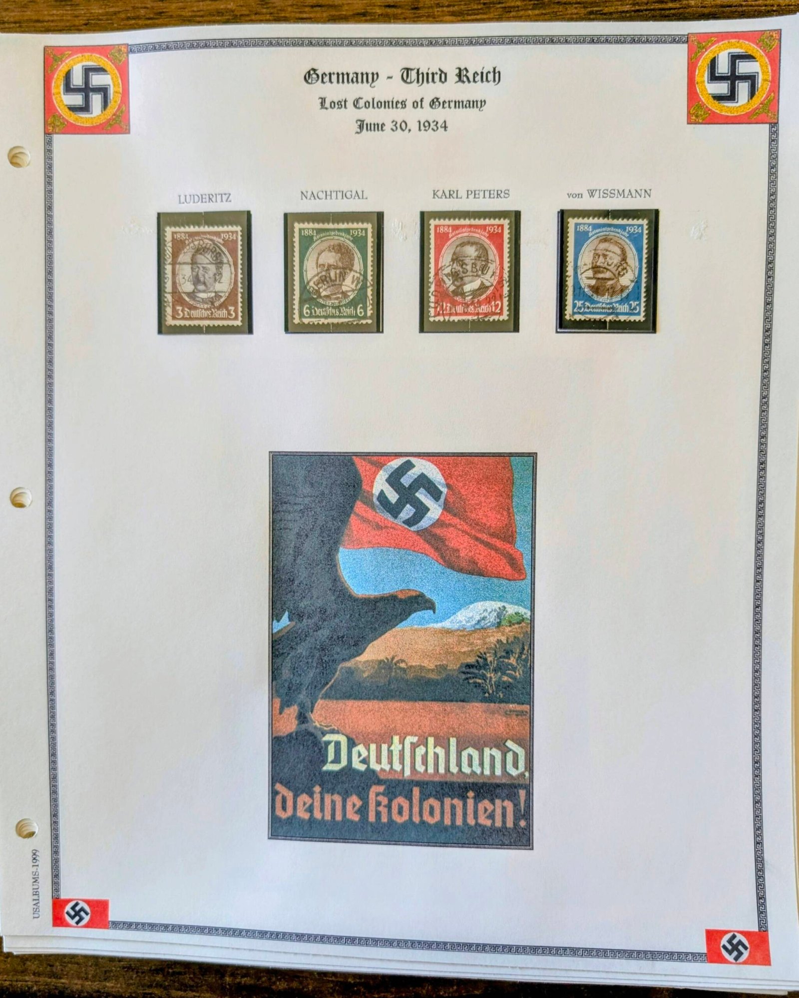 German Third Reich Stamp Album 1923–1945 - Image 3