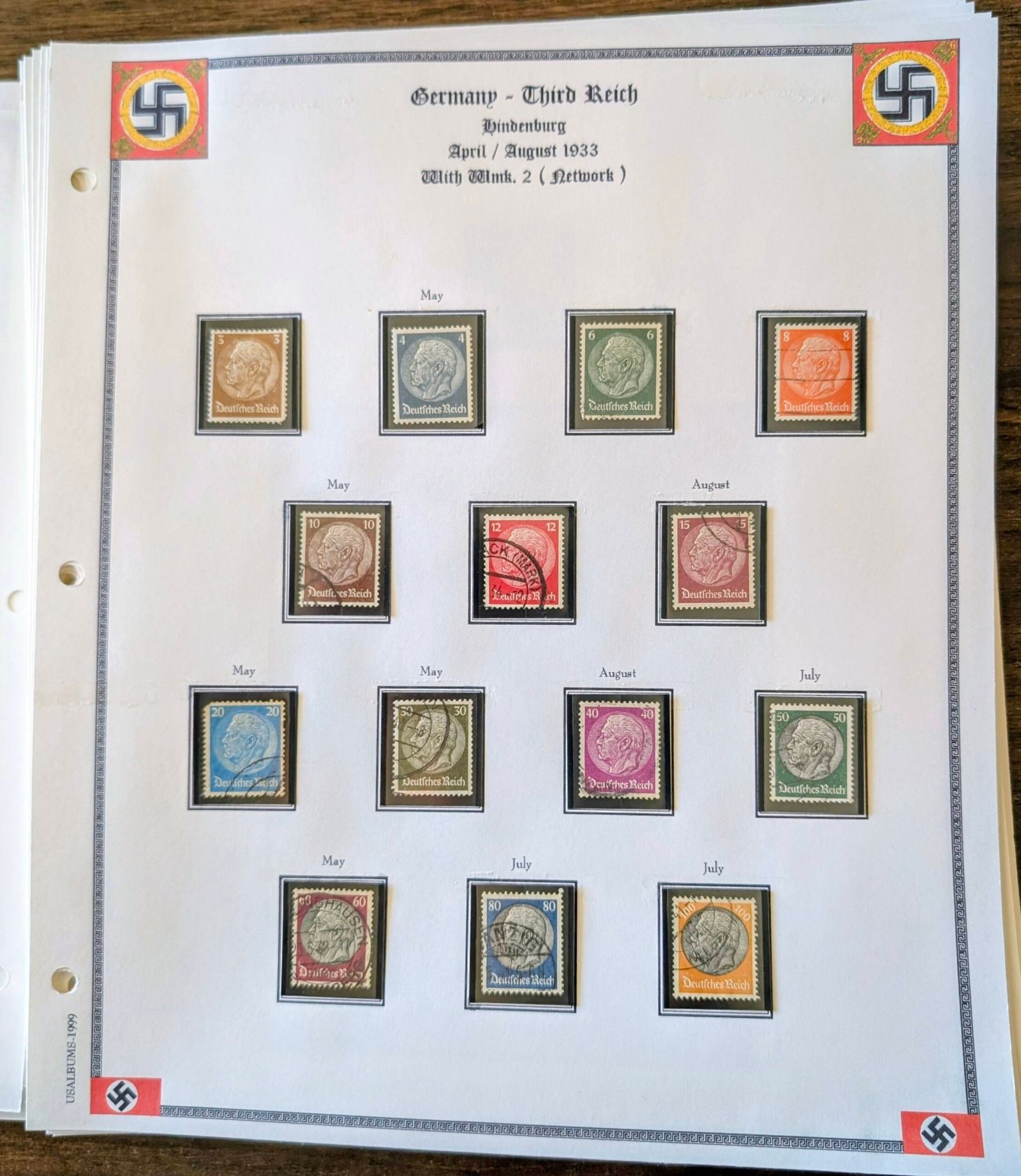 German Third Reich Stamp Album 1923–1945 - Image 4